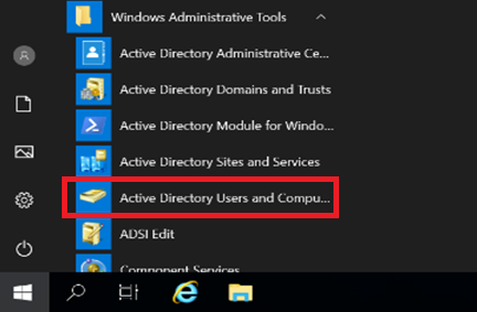 Active Directory Users and Computers