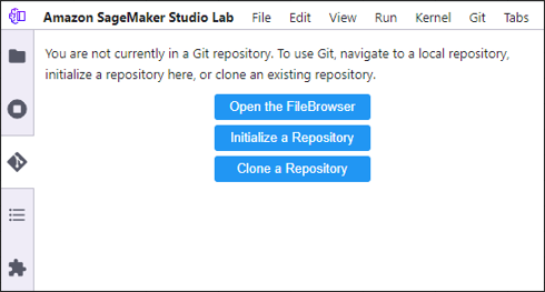 SageMaker Studio Lab Git連携