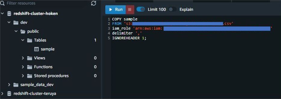 Redshift, S3データのロード