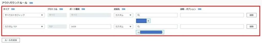 アウトバウンドルール