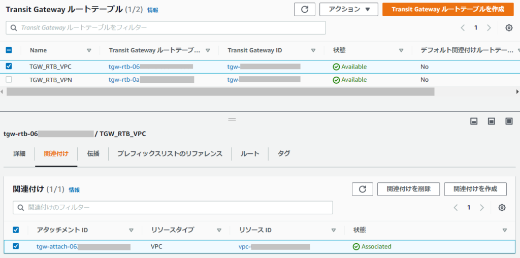 関連付け